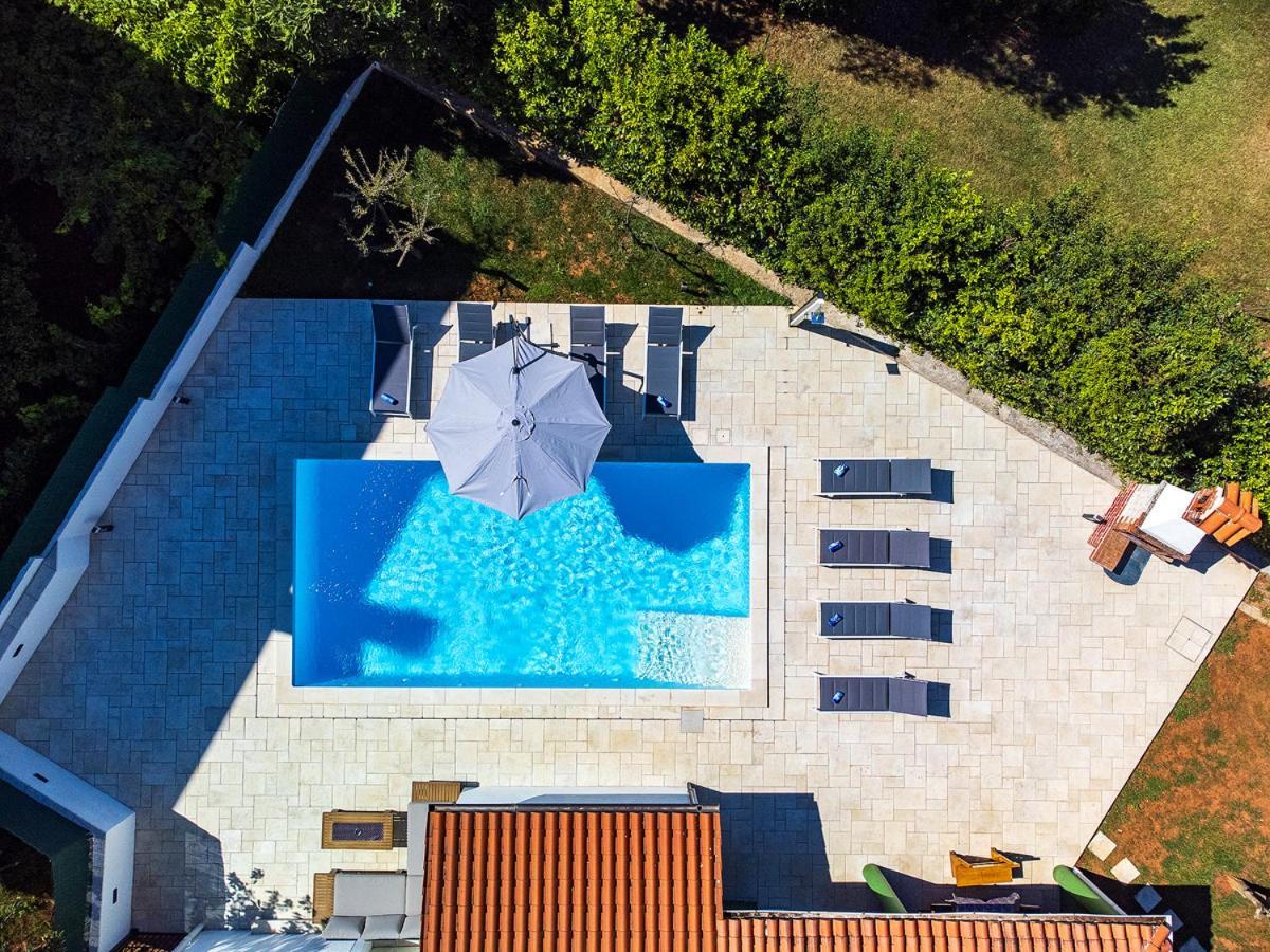 Big Swimming Pool Apartment Monvidal Pula Exteriör bild